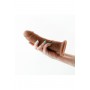 COLOURS DUAL DENSITY 7 INCH GIRTH DILDO BROWN