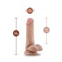 DR. SKIN DR. JEFFREY 6.5 INCH DILDO WITH BALLS BEIGE