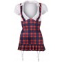 Skolnieces kostīms ar krokotu svārku daļu sievietēm M Cottelli COSTUMES