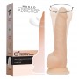Nuoga priklausomybė - realistiška vibruojantis ir besisukantis dildo - 20 cm