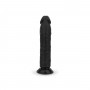 Dildo without balls 17.5 cm - black