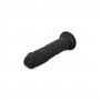 Dildo without balls 17.5 cm - black