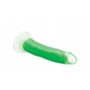 Glow in the Dark Realistic Dildo - Green