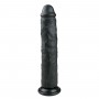 Reālistisks dildo, 28,5 cm, melns