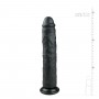 Reālistisks dildo, 28,5 cm, melns