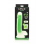 Glow in the dark Realistic Dildo with Balls - Green