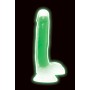 Glow in the dark Realistic Dildo with Balls - Green