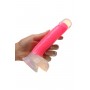 Glow in the dark Realistic Dildo with Balls - Pink