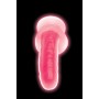 Glow in the dark Realistic Dildo with Balls - Pink