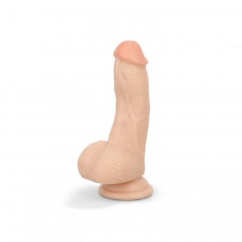 Dildo with balls 12 cm - Beige