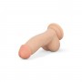 Dildo with balls 12 cm - Beige