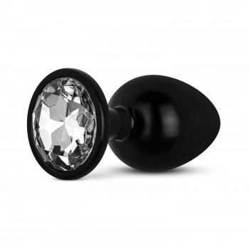 Anal Collection - Aluminium Metal Butt Plug S - Black/Silver