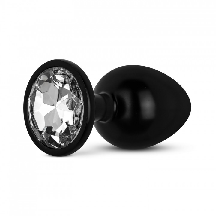 Anal Collection - Aluminium Metal Butt Plug S - Black/Silver