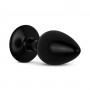 Anal Collection - Aluminium Metal Butt Plug S - Black/Silver