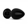 Anal Collection - Aluminium Metal Butt Plug M - Black/Silver