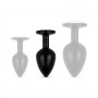 Anal Collection - Aluminium Metal Butt Plug M - Black/Silver