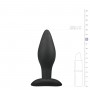 Medium Black Silicone Buttplug