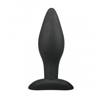 Medium Black Silicone Buttplug