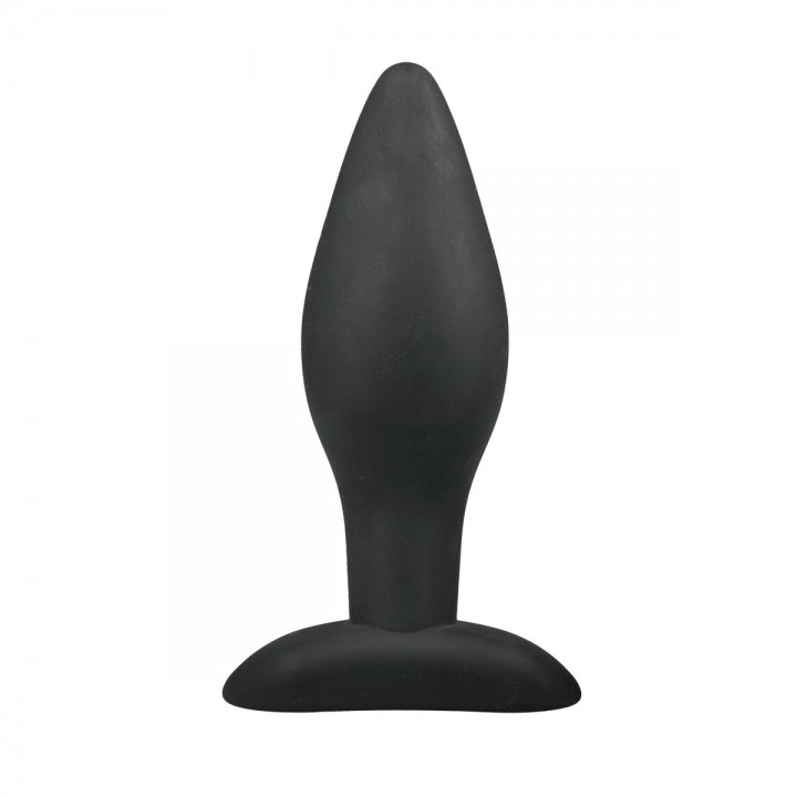 Medium Black Silicone Buttplug