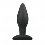 Medium Black Silicone Buttplug