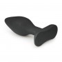 Medium Black Silicone Buttplug