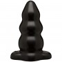 Triple Ripple Butt Plug - Large - Black