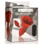 Vibrating Rose Anal Plug with Remote Control - Large