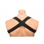 XR Brands - Chest Harness with Armbands - Black - L/XL