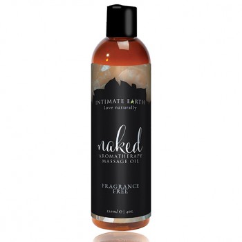Masāžas eļļa Intimate Earth - Naked Bez smaržas 120 ml