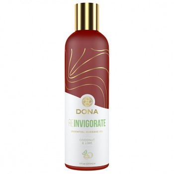 Dona - Essential Massage Oil Reinvigorate Coconut Lime 120 ml