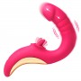 XR Brands - Tease & Please Licking & Thrusting Vibrator - Pink