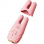 Zalo - Nave Wireless Vibrating Nipple Clamps Coral Pink - Zalo