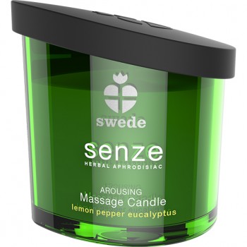Swede - Senze Arousing Massage Candle Lemon Pepper Eucalyptus 150 ml