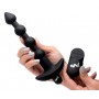 BANG! - 28X Remote Control Vibrating Silicone Anal Beads - Black