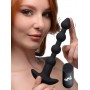 BANG! - 28X Remote Control Vibrating Silicone Anal Beads - Black