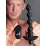 BANG! - 28X Remote Control Vibrating Silicone Anal Beads - Black