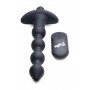 BANG! - 28X Remote Control Vibrating Silicone Anal Beads - Black