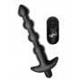 BANG! - 28X Remote Control Vibrating Silicone Anal Beads - Black