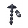 BANG! - 28X Remote Control Vibrating Silicone Anal Beads - Black