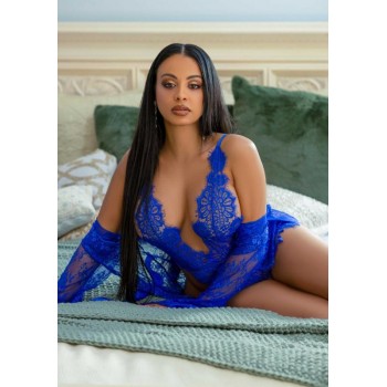 Bodysuit & Kimono Royal - Blue - M