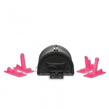 LOVE BOTZ - 50X Saddle Pro Sex Machine with 4 Attachments - Black