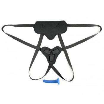 Strap-on Sportsheets, juodas/mėlynas Strap-on Sportsheets, juodas/mėlynas