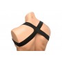 XR Brands - Chest Harness with Armbands - Black - L/XL