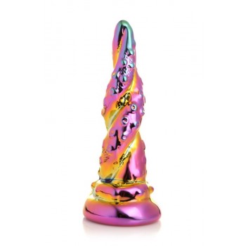 XR Brands - Enchanting Rainbow Glass Dildo - Yellow & Pink XR Brands - Enchanting Rainbow Glass Dildo - Yellow & Pink