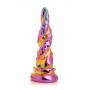 XR Brands - Enchanting Rainbow Glass Dildo - Yellow & Pink XR Brands - Enchanting Rainbow Glass Dildo - Yellow & Pink