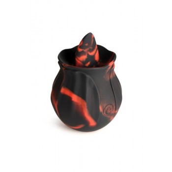BLOOMGASM - Black Kiss Rimming Rose Vibrator - Red/Black BLOOMGASM - Black Kiss Rimming Rose Vibrator - Red/Black