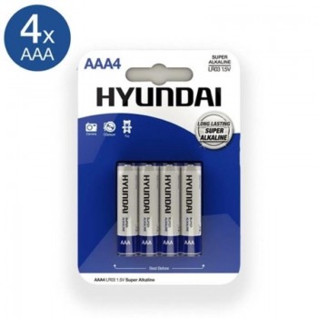 Hyundai AAA Batteries - 4 pcs Hyundai AAA Batteries - 4 pcs