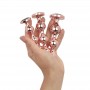 Rosy Gold - Metal Butt Plug Set 3 Pieces - Rose Gold Rosy Gold - Metal Butt Plug Set 3 Pieces - Rose Gold
