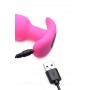 BANG! - Vibrating Butt Plug with Remote Control - Pink