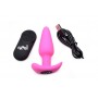 BANG! - Vibrating Butt Plug with Remote Control - Pink